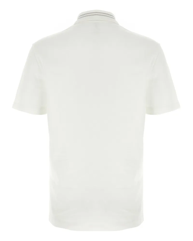 Versace Men's White Cotton Polo Shirt White