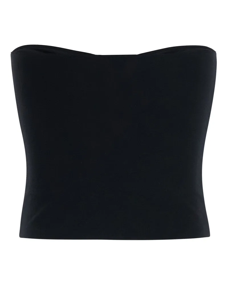 Rick Owens Women's Bustier Alannah Black Tech Fabric Polyamide Tops Top Black