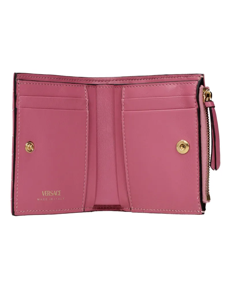 Versace Quilted Leather Wallet — Pink Pink