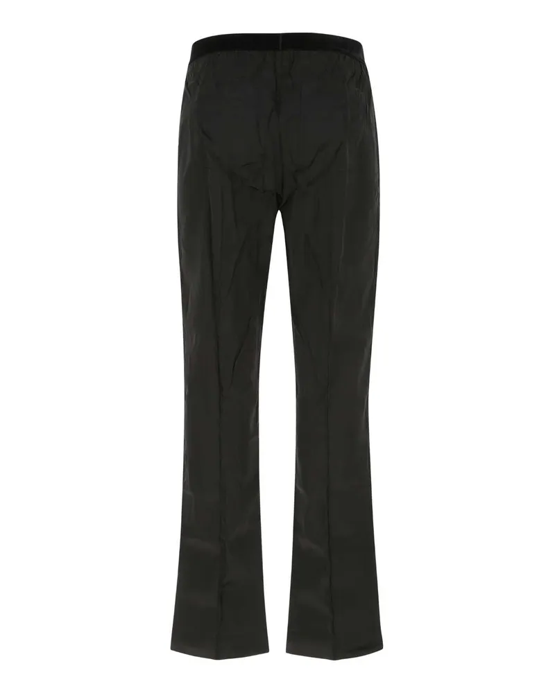 Tom Ford Men's Black Stretch Satin Pyjama Pant 002 Se Ea Pantaloni Trousers Black