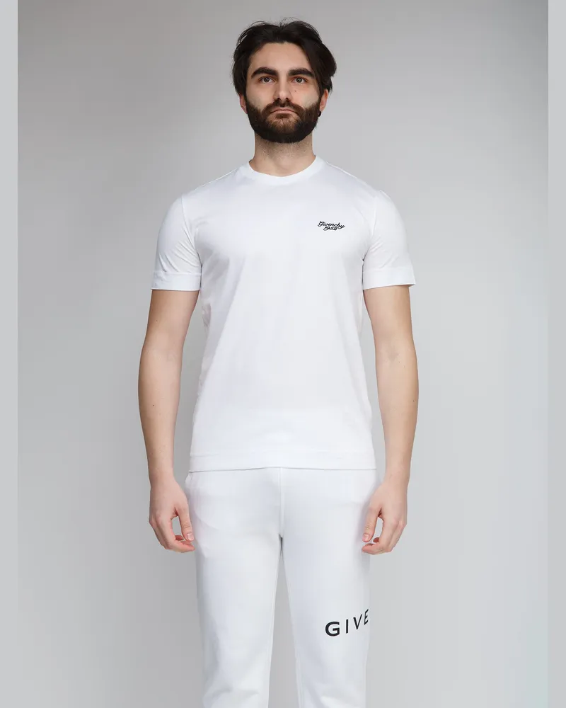 Givenchy Men White Cotton T-Shirt White