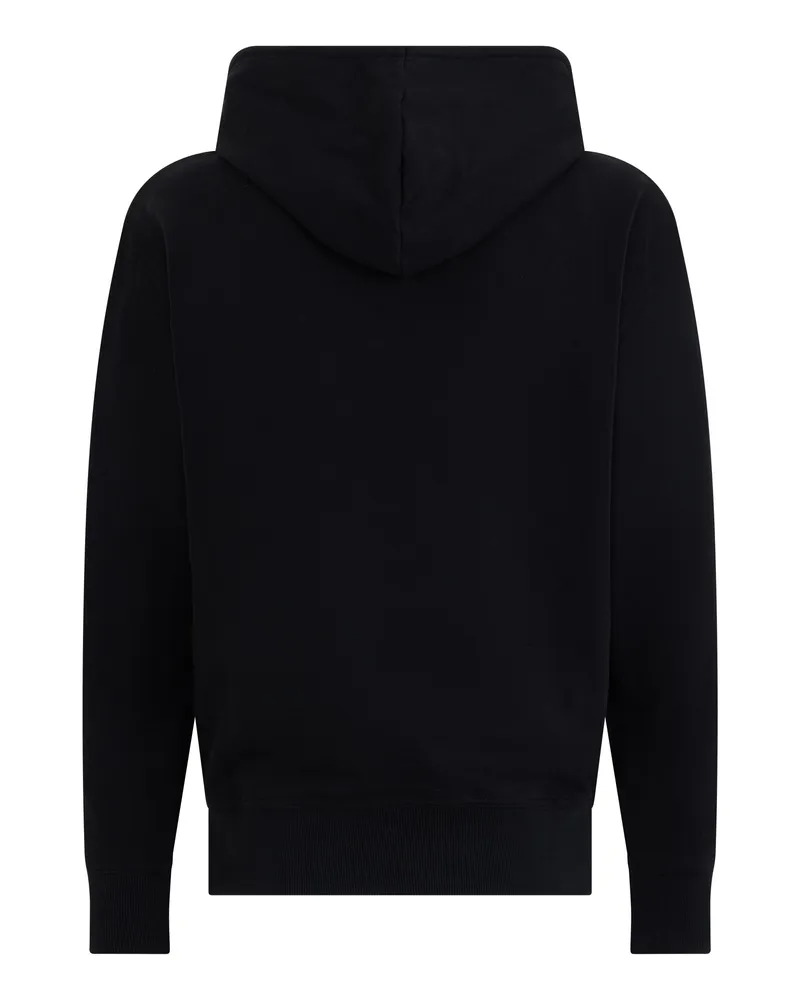 HUGO BOSS Men's Hooded Sweatshirt Black Cotton Jumpers Sweater Black