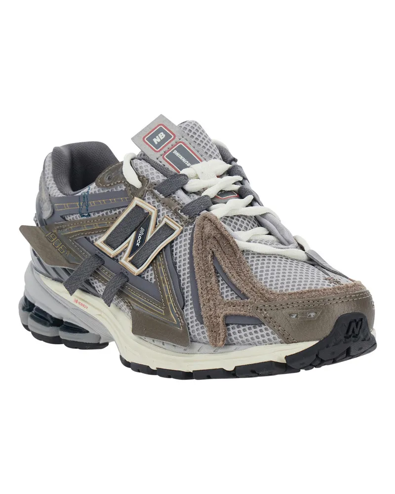 New Balance Unisex Sneakers 1906a Grey Tech Fabric Synthetic-Mesh Trainers Synthetic/mesh Gray