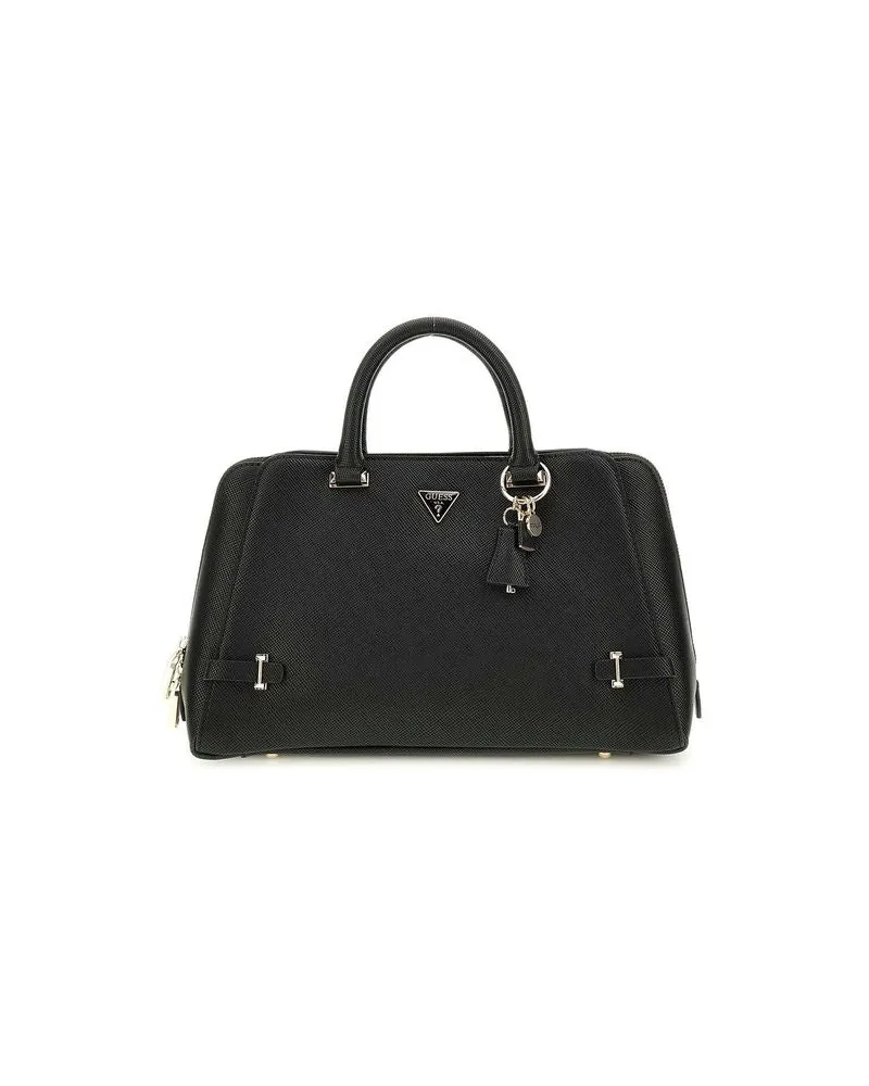 Guess Women's Satchel Black Polyurethane Satchel-bags Black