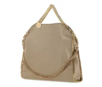 Women's Cappuccino Shaggy Deer Falabella Fold Over Handbag 9300 Borse A Mano Bag