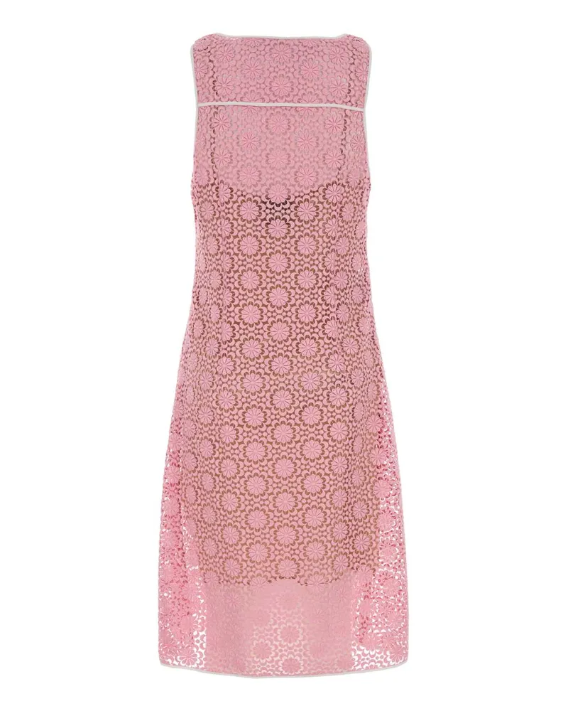 Miu Miu Macramé Lace Dress — Pink Pink