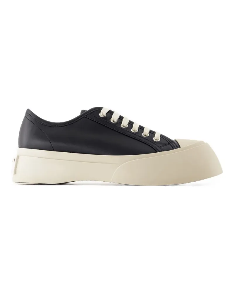 Marni Men's Sneakers -  Leather Black Calfskin Shoes Black