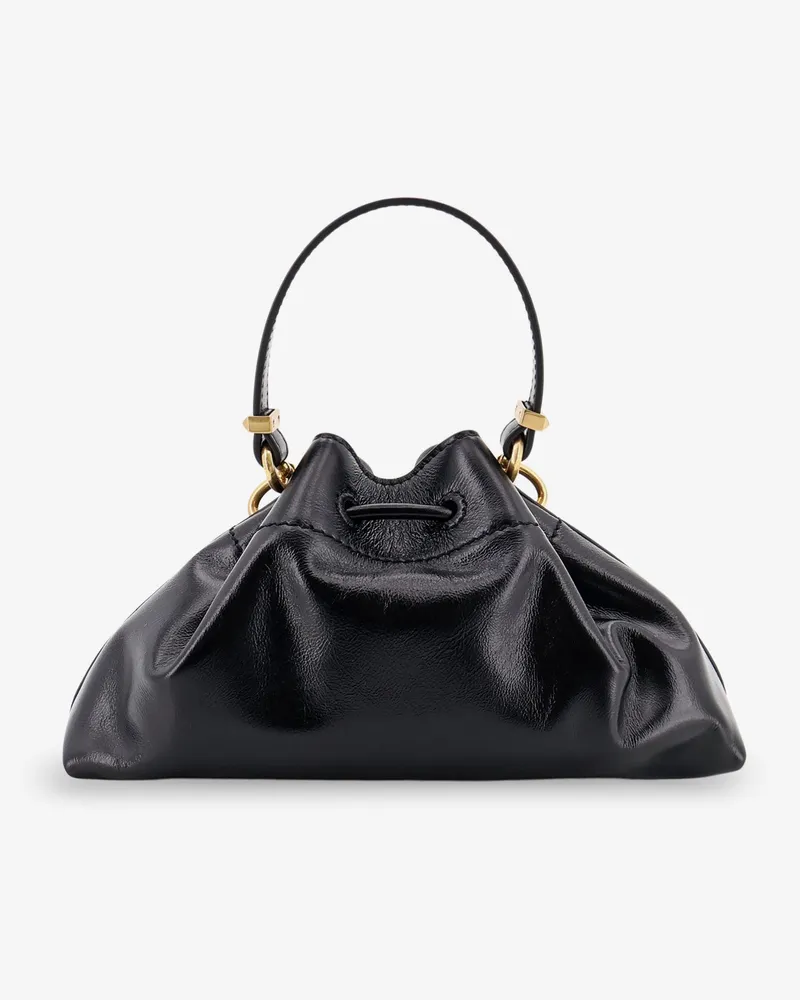 Jimmy Choo Women's Shoulder Bag Cinch Small Leather Black Black