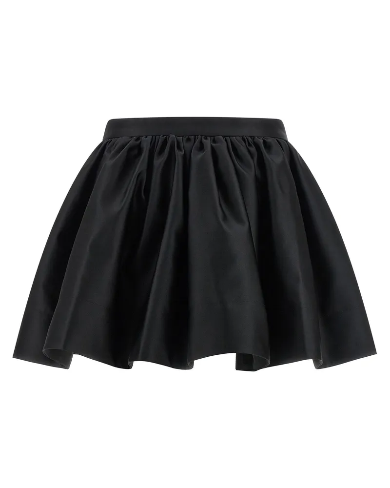 Paco Rabanne Satin Balloon Skirt — Black Black