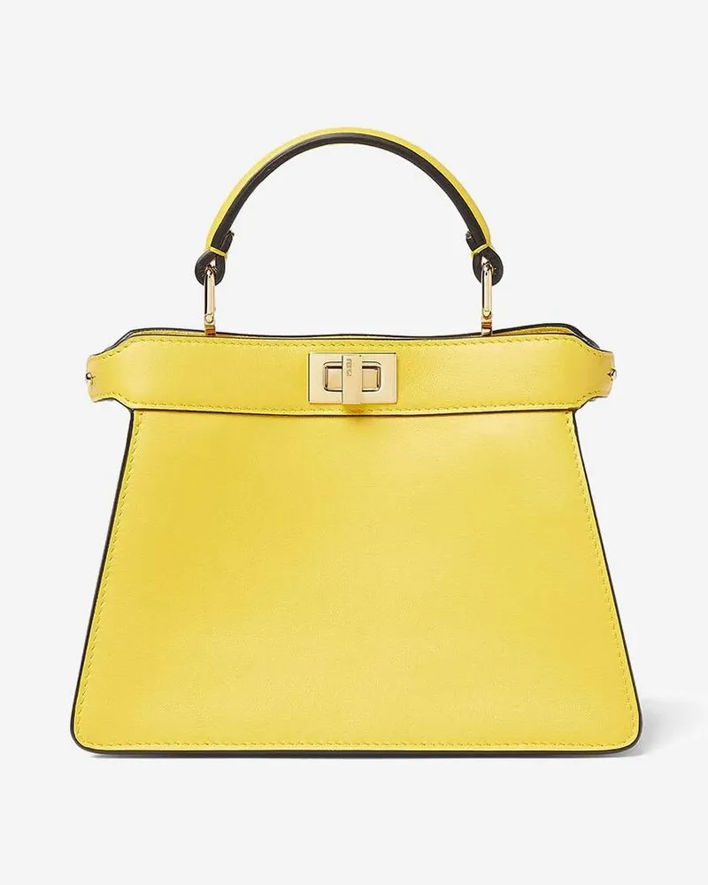 Fendi Women's Handbag Ginestra Calf Leather Ginestra-Os Handbags Ginestra/os Hand Bags Yellow
