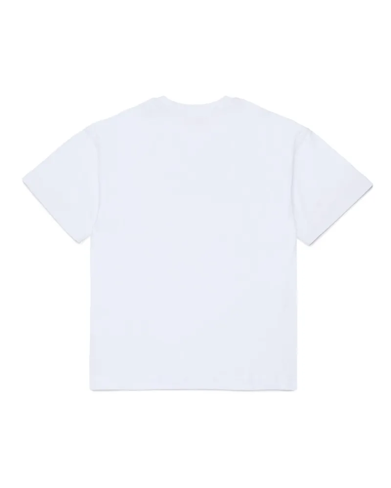 Diesel Logo-Print Cotton T-Shirt — White White