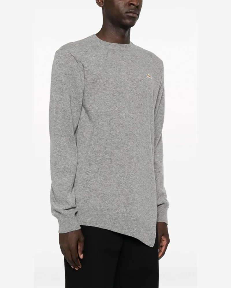 Comme des Garçons Asymmetric Wool Sweater — Grey Grey