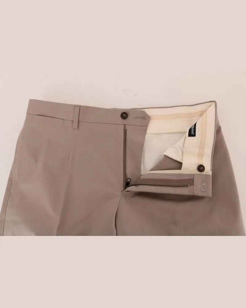 Dolce & Gabbana Men's Cotton Stretch Chinos Beige Elastane Beige