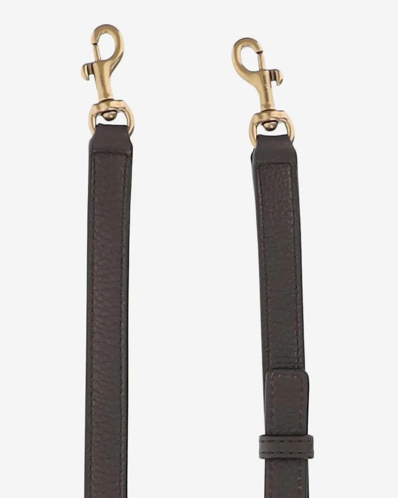 Saint Laurent Pebbled Leather Shoulder Bag — Gray Gray