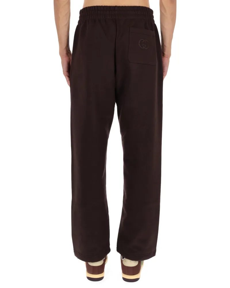 Gucci Cotton Trousers — Brown Brown