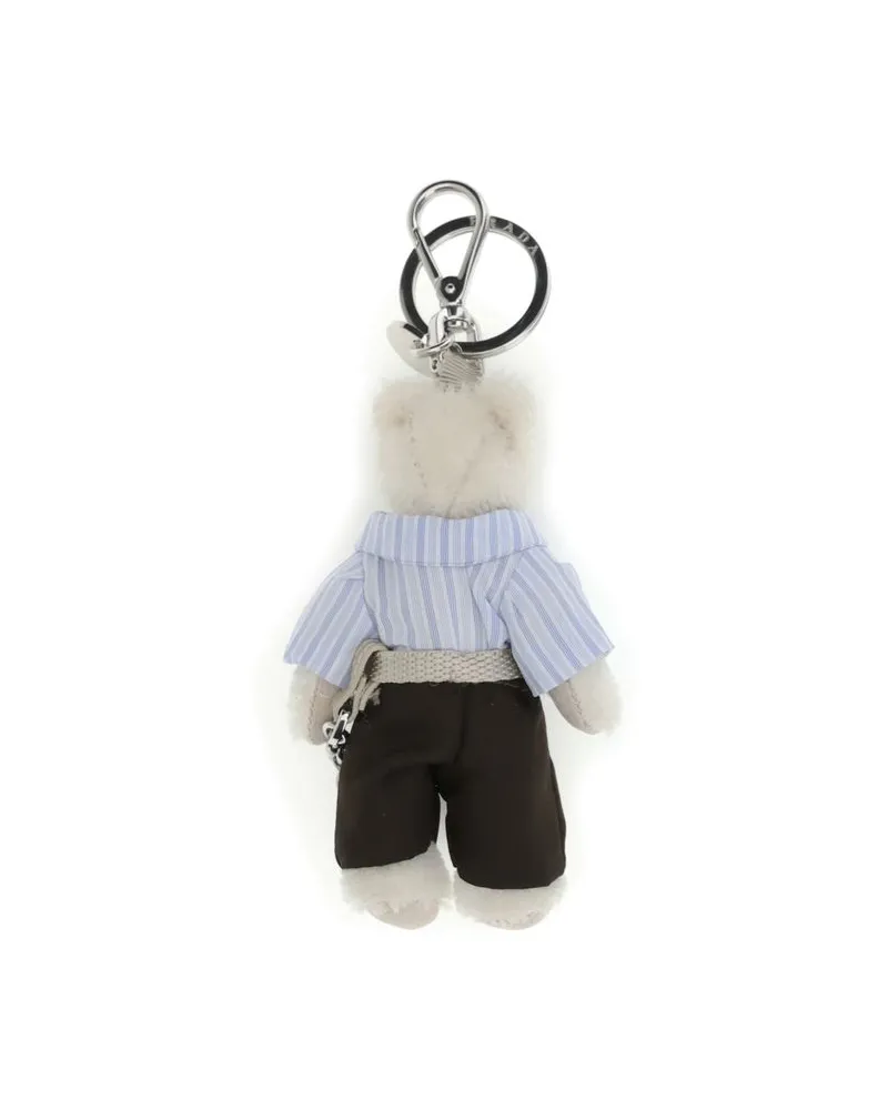 Prada Men's Multicolor Cotton Keychain Accessory Multicolor