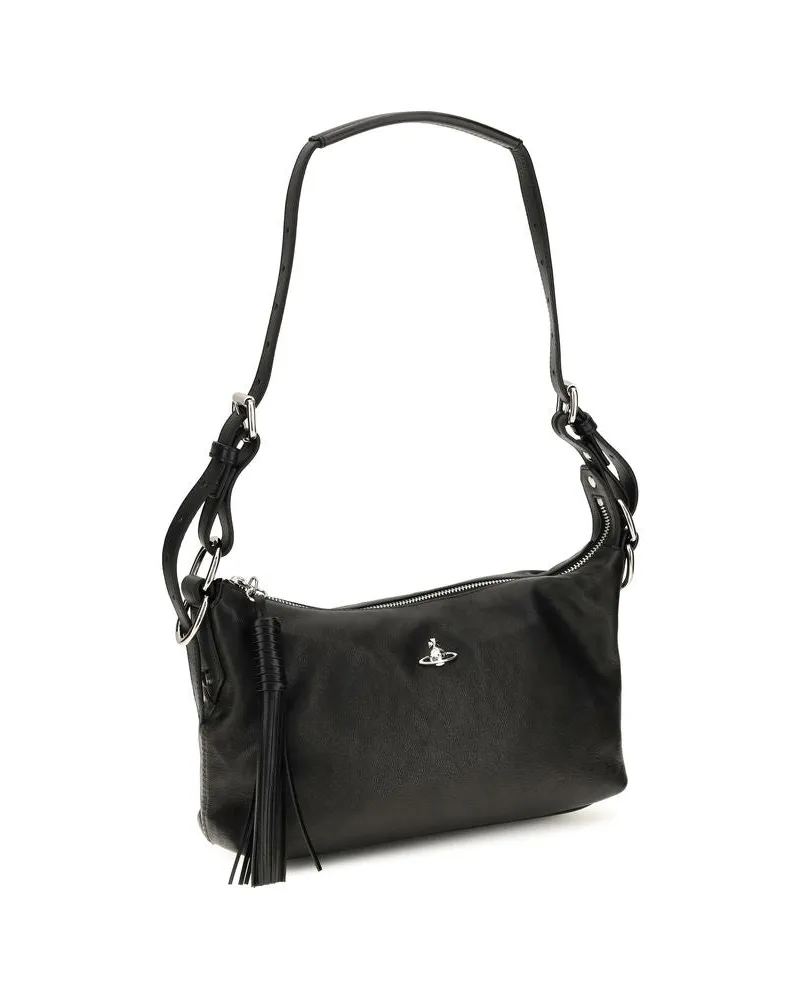 Vivienne Westwood Women's Black Lambskin Handbag Bag Black