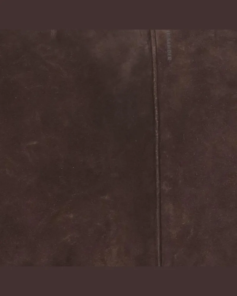Jil Sander Women's Tote Bag Brown Suede Brown
