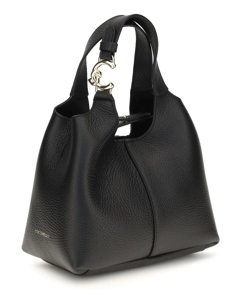 Coccinelle Women's C-Easy Small Handbag Noir Calf Leather Bos Taurus Handbags Hand Bags Black