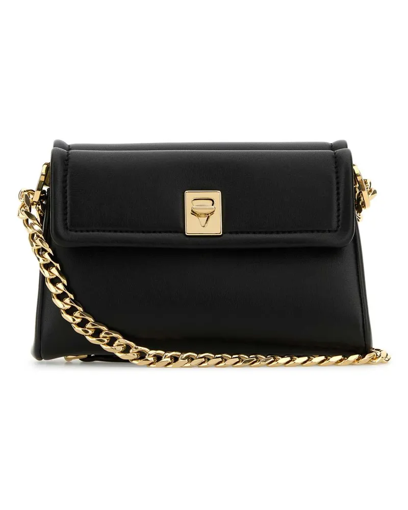 Valentino Garavani Women's Black Leather Vlogo Shoulder Bag Nero Borse A Tracolla Black