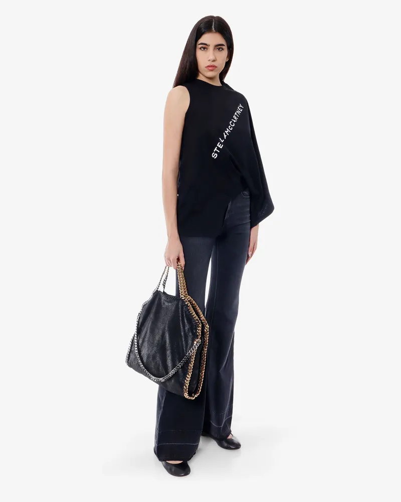 Stella McCartney Women's Shoulder Bag Falabella Black Recycled Polyester Black