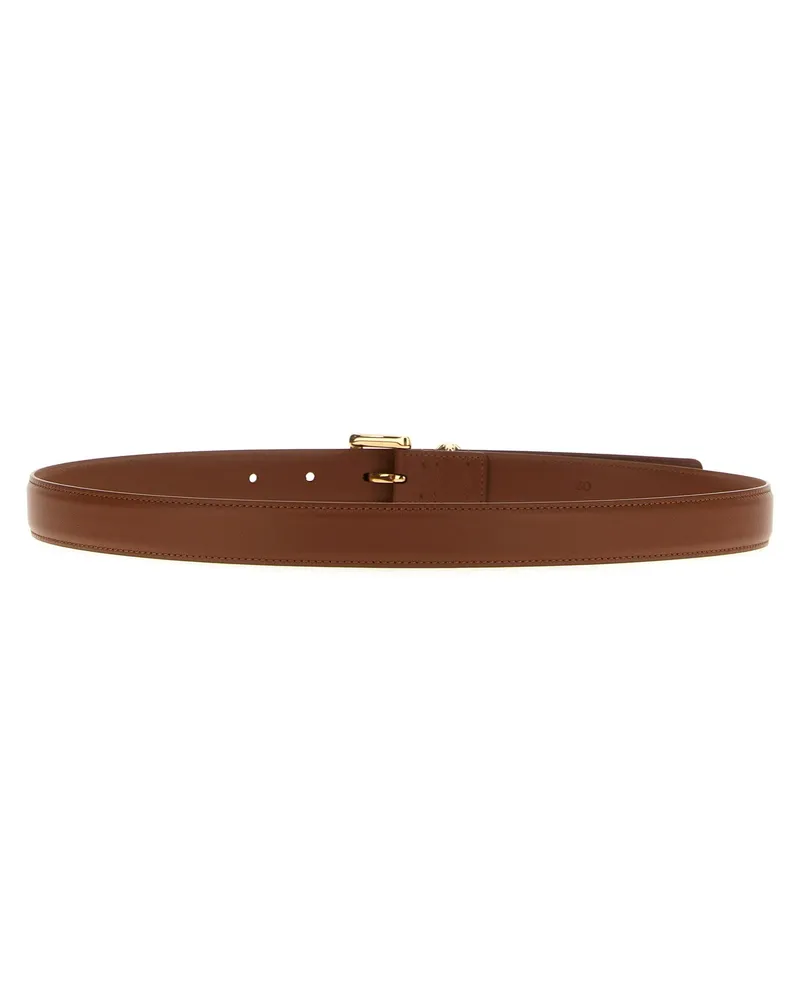 Ferragamo Gancini Belt — Brown Brown