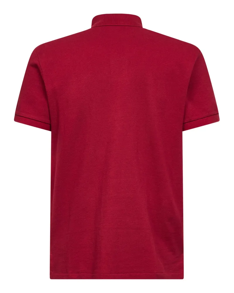 Ralph Lauren Iconic Mesh Cotton Polo Shirt — Red Red