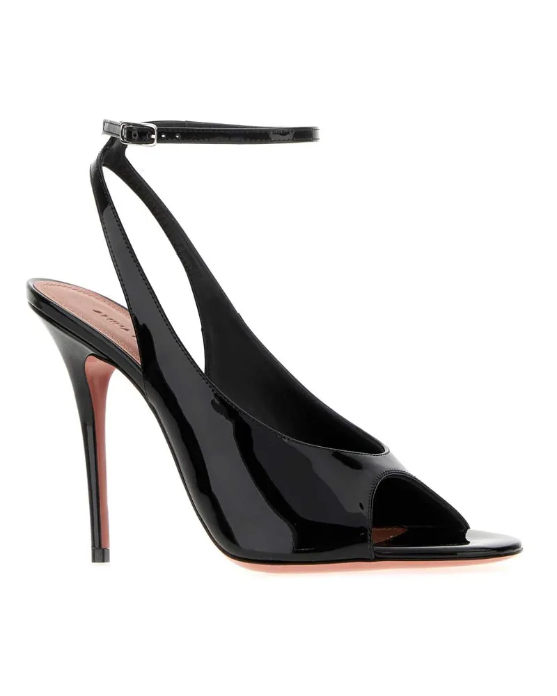 Amina Muaddi Blacksilver Scarpe Con Tacco High Heel Shoes Black