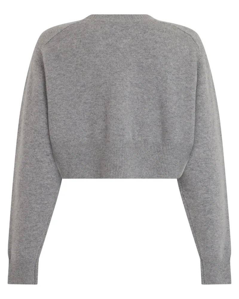 Elisabetta Franchi Wool Cashmere Blend Cardigan — Gray Gray
