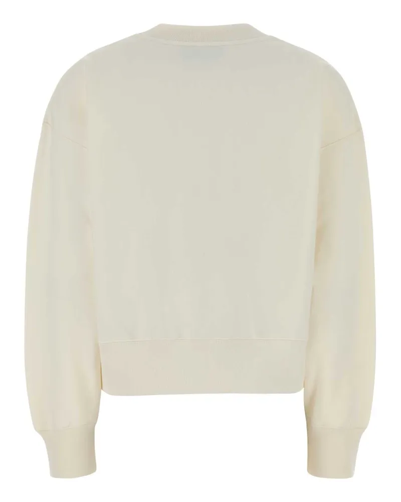 Gucci Women's Ivory Cotton Sweatshirt Milkmix Exterior: Felpe Beige