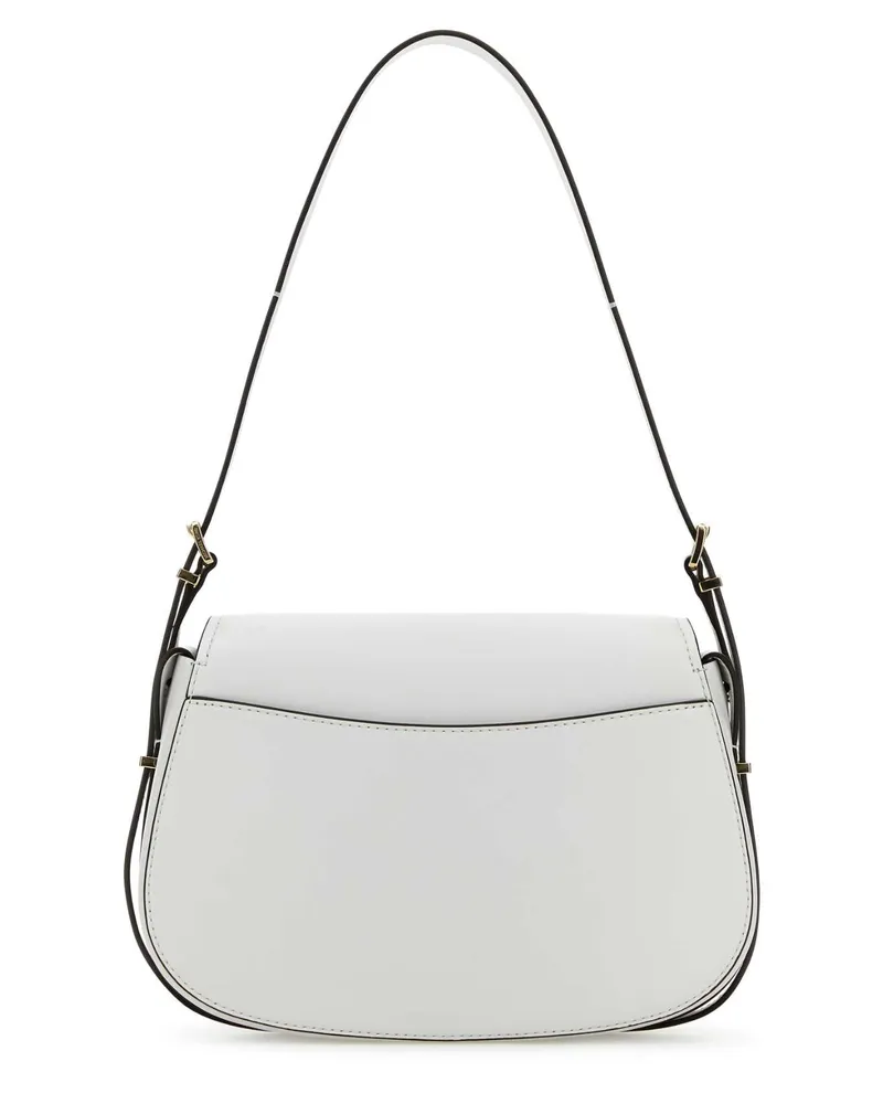 Michael Kors Women's White Leather Moore Shoulder Bag Opticwhite Borse A Mano White