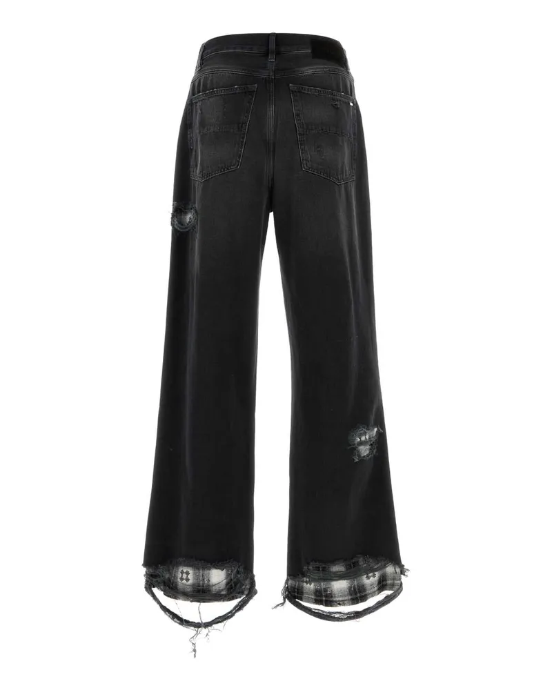 Amiri Ambmje1033 Steelblack Exterior: Cotton Jean Black
