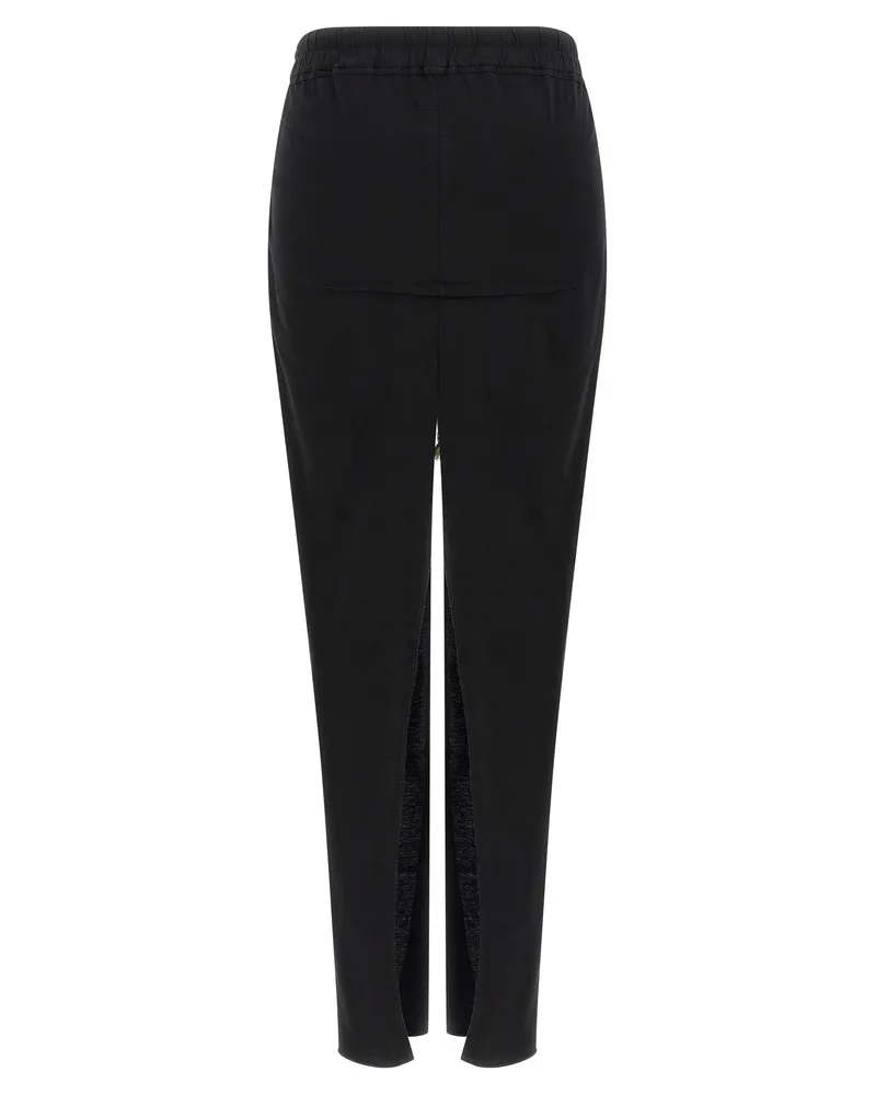 DRKSHDW by Rick Owens Women's Black Cotton Mini Skirt Black