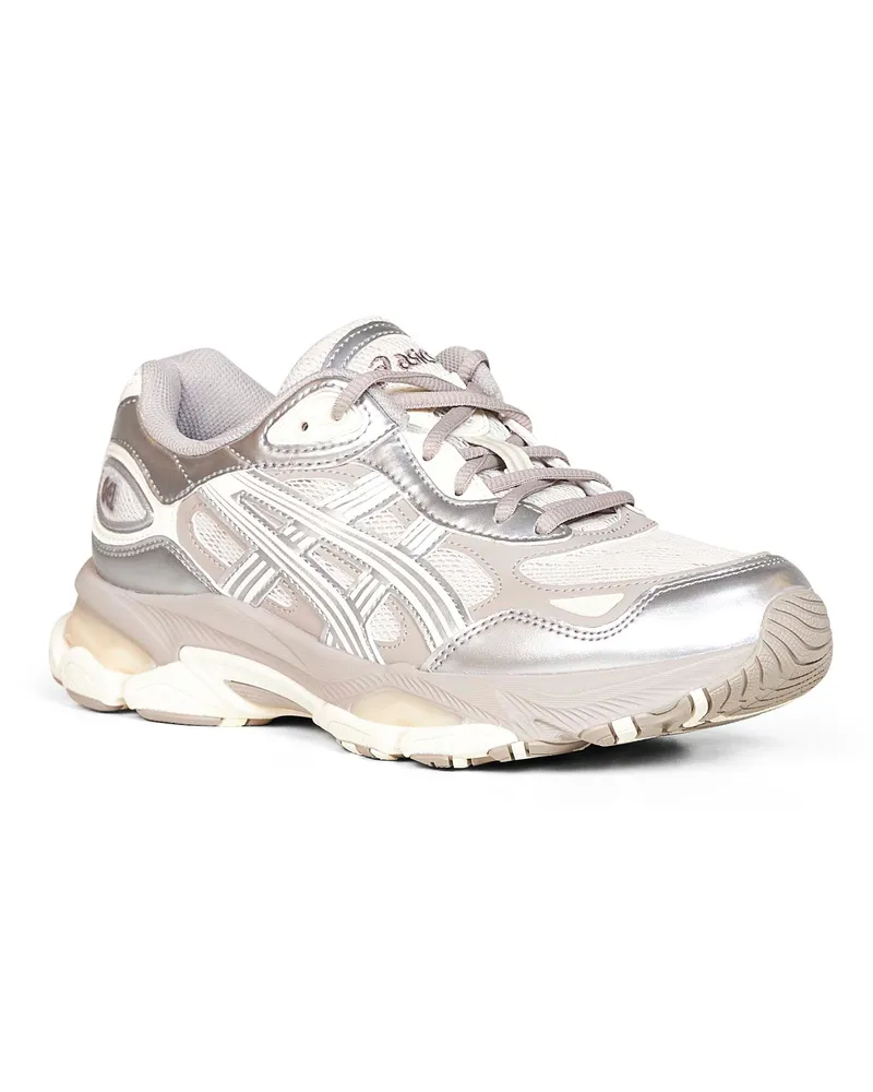 Asics Women's Sneakers Gel-Nyc 2.0 Smoke Grey-Pure Silver Multicolour Other Fibers Trainers White