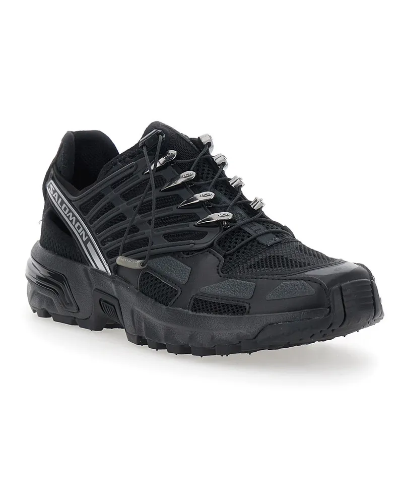 Salomon Tech Fabric Low-Top Sneakers — Black Black
