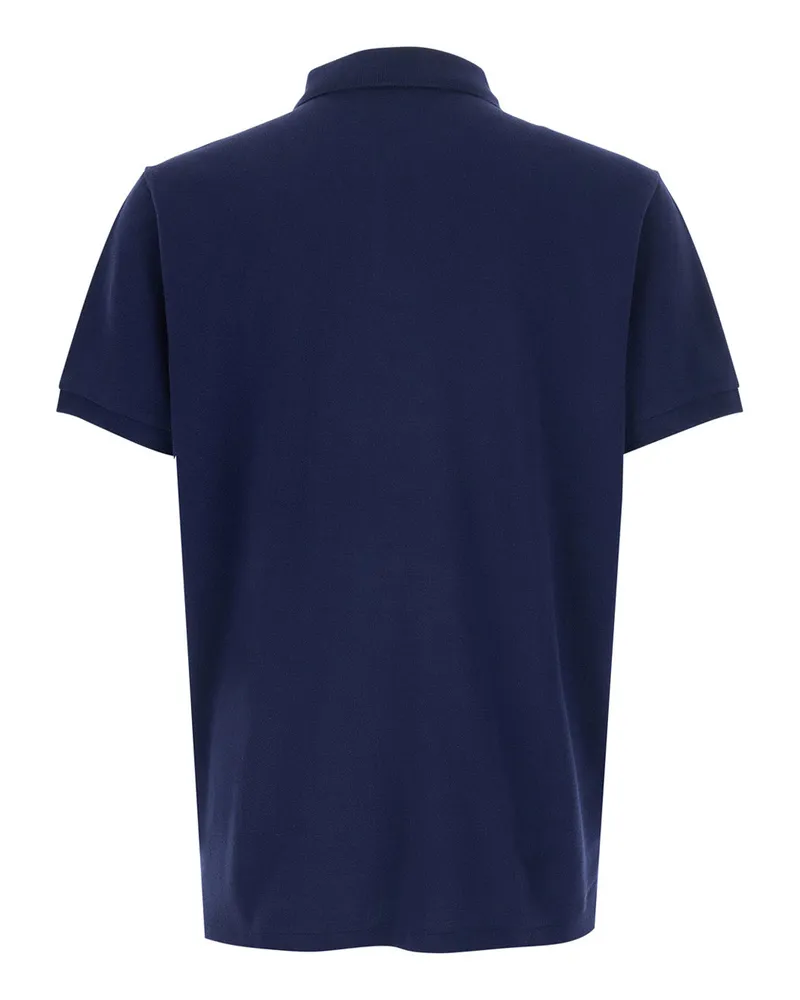 Ralph Lauren Logo-Embroidered Cotton Polo — Navy Navy