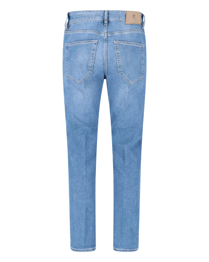 PT TORINO Men's Jeans Blue Cotton Blue