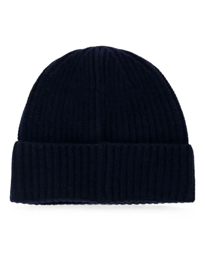 Stone Island Men's Hat, Virgin Wool, Black Black