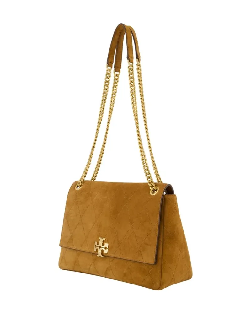 Tory Burch Women's Charlie Shoulder Bag -  Leather Brown Calfskin Shoulder-Hobo-Bags Brown