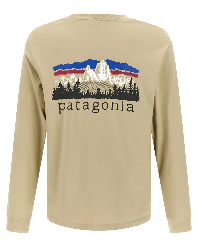 Patagonia Fitz Roy Foothills T-Shirt — Beige Beige