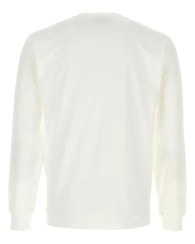 Stone Island White Exterior: Cotton T-Shirt T-shirts And Polos White