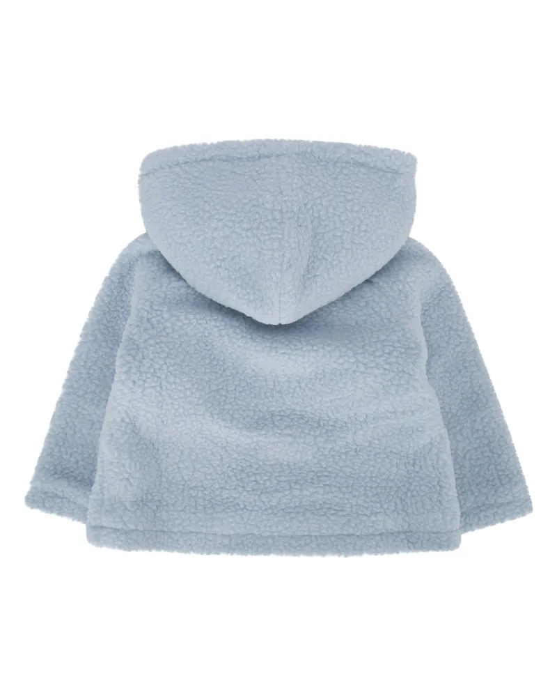 Stella McCartney Kids Boys' Felted Fleece Hooded Jacket Blue Polyester Blue
