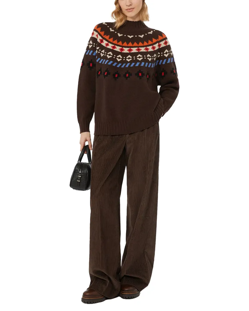 Weekend Max Mara Fair Isle Wool Sweater 