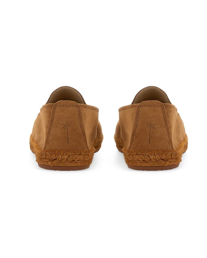 Manebí Suede Microfiber Espadrille Flat — Brown Brown