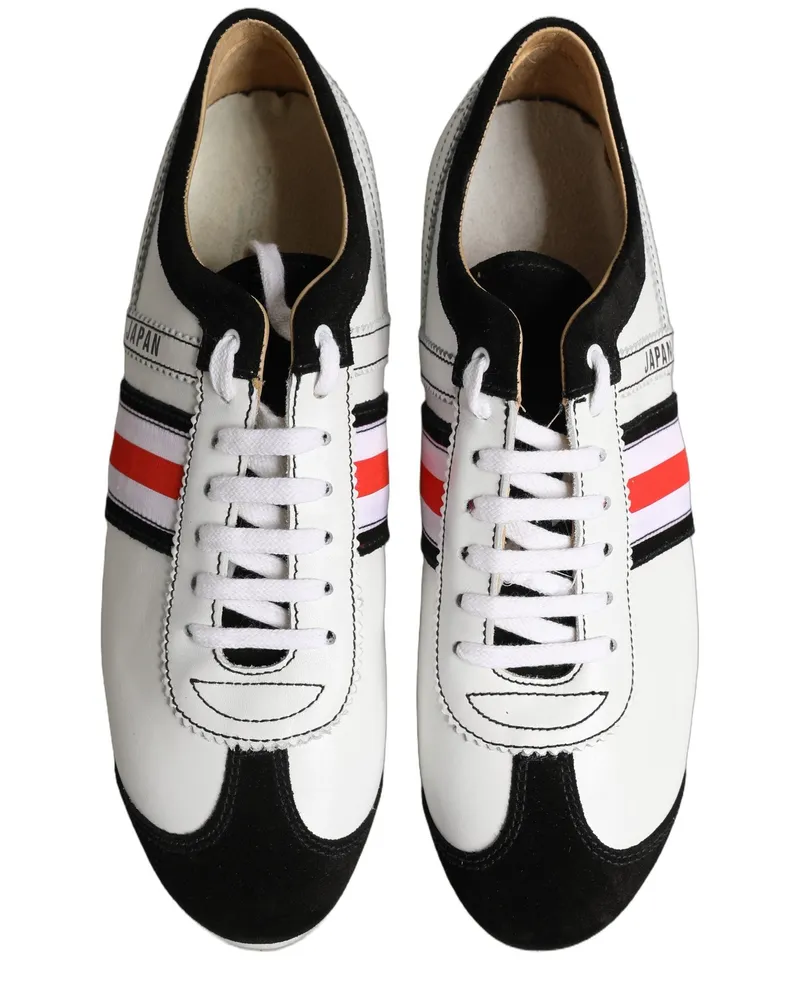 Dolce & Gabbana Leather Low-Top Sneaker — White White