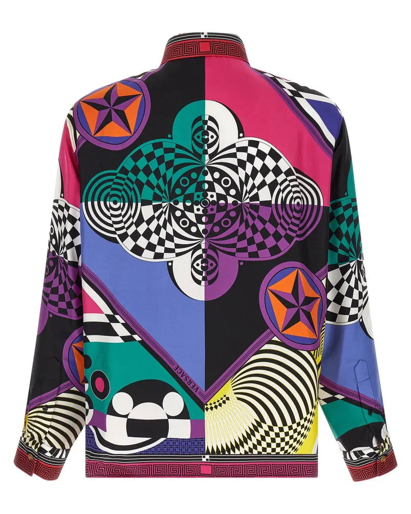 Versace Women's Multicolor Silk Blouse Multicolor