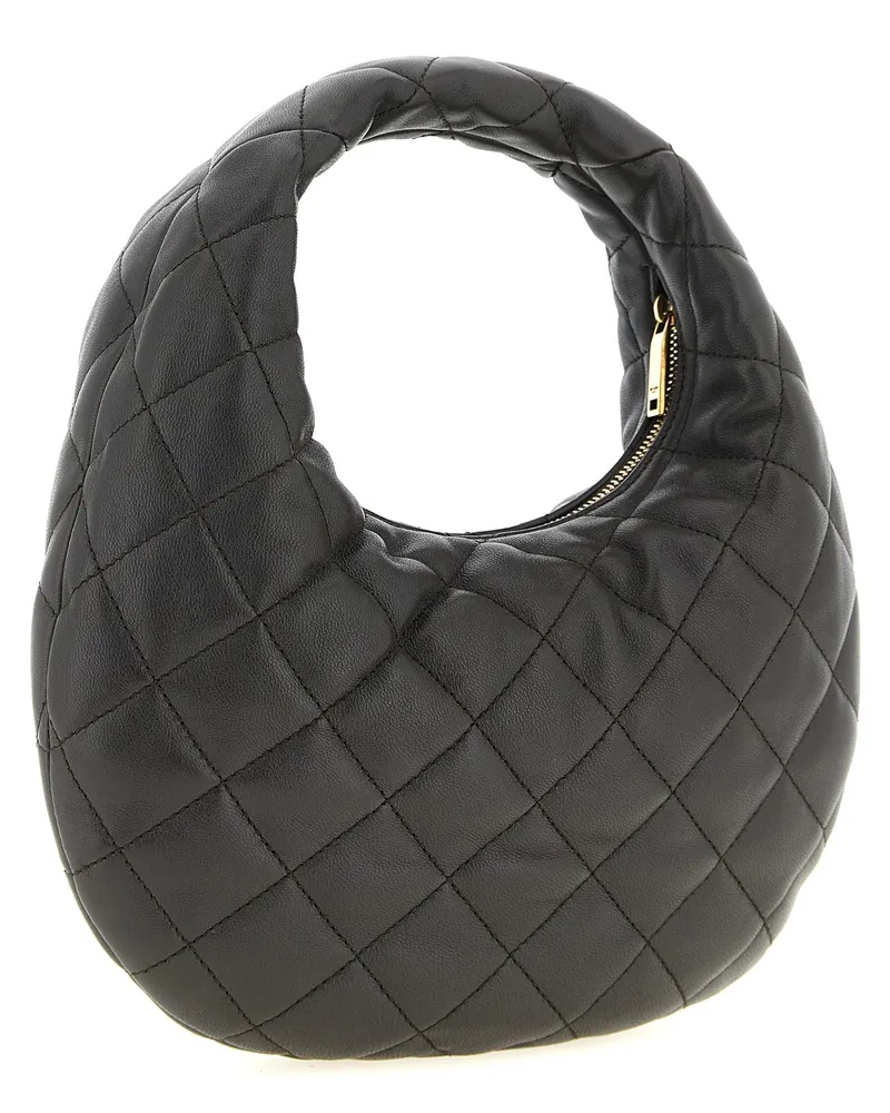 Saint Laurent Women's Icarino Shoulder Bag Black Lamb Leather Black