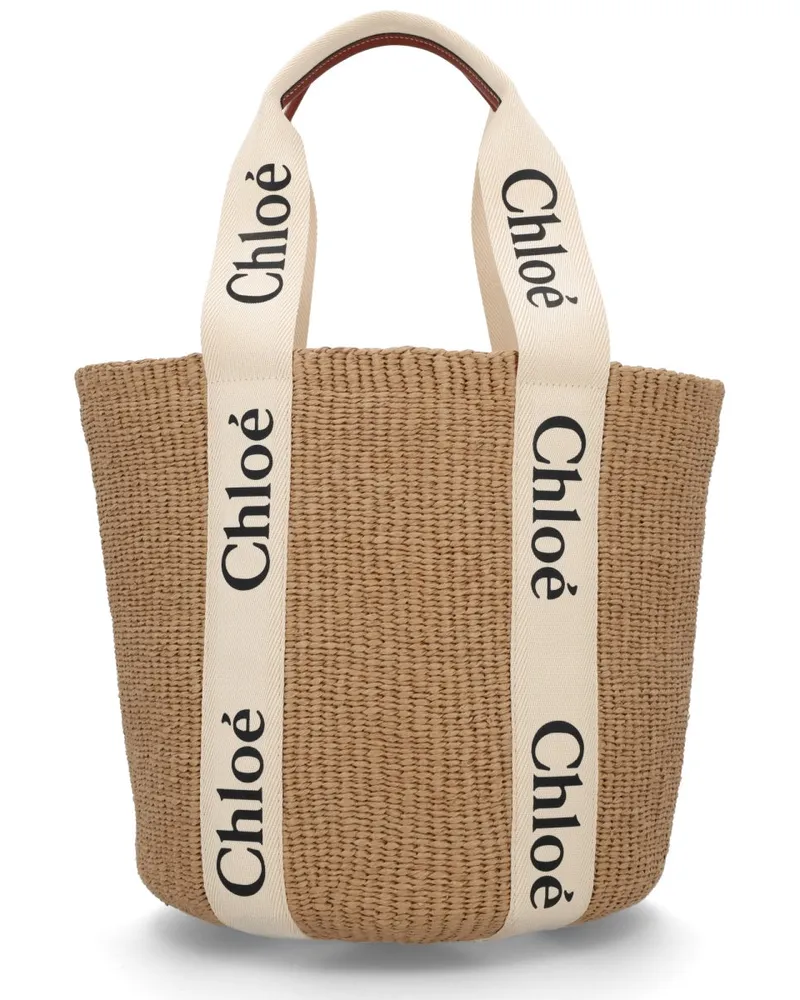 Chloé Woody Shoulder Bag — White White