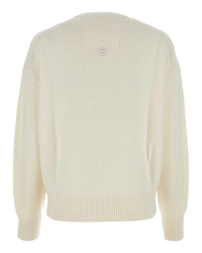 Givenchy Women's Ivory Cashmere Sweater Exterior: Maglieria White
