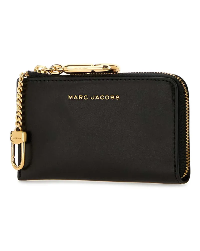 Marc Jacobs Women's Black Leather Card Holder Portafogli Wallet Black